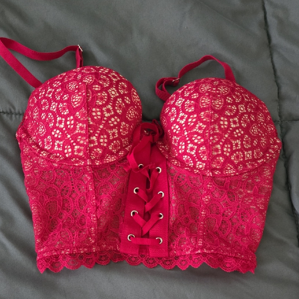 Victoria's Secret Pink Lace Push-Up Bra